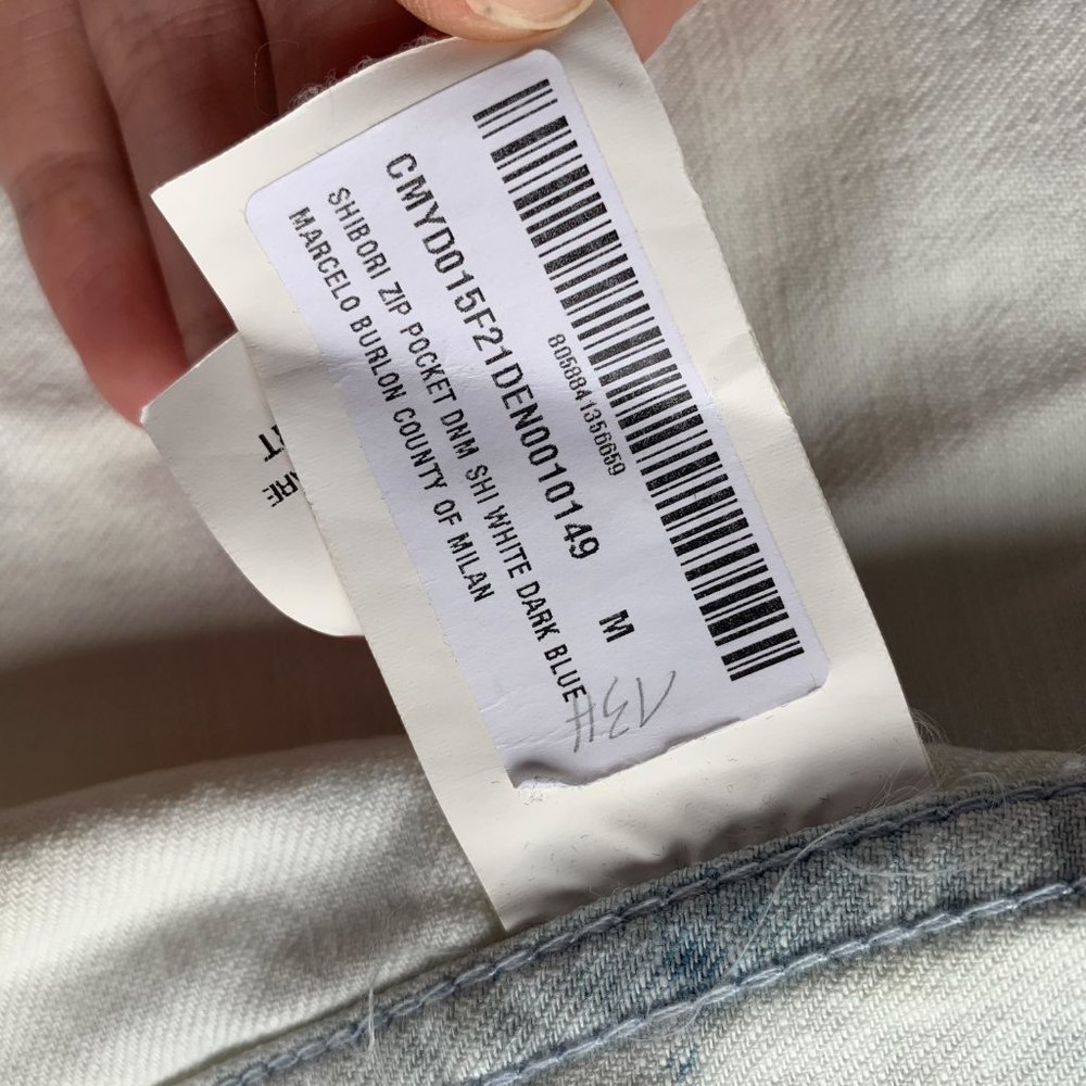 MARCELO BURLON Men's Shibori 4-Pocket Denim Shirt - Picture 8 of 9